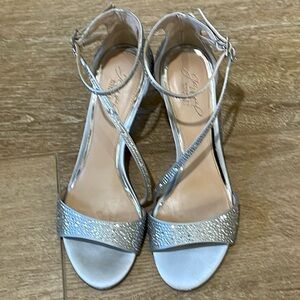 Badgley Mischa rhinestone, kitten pump heel